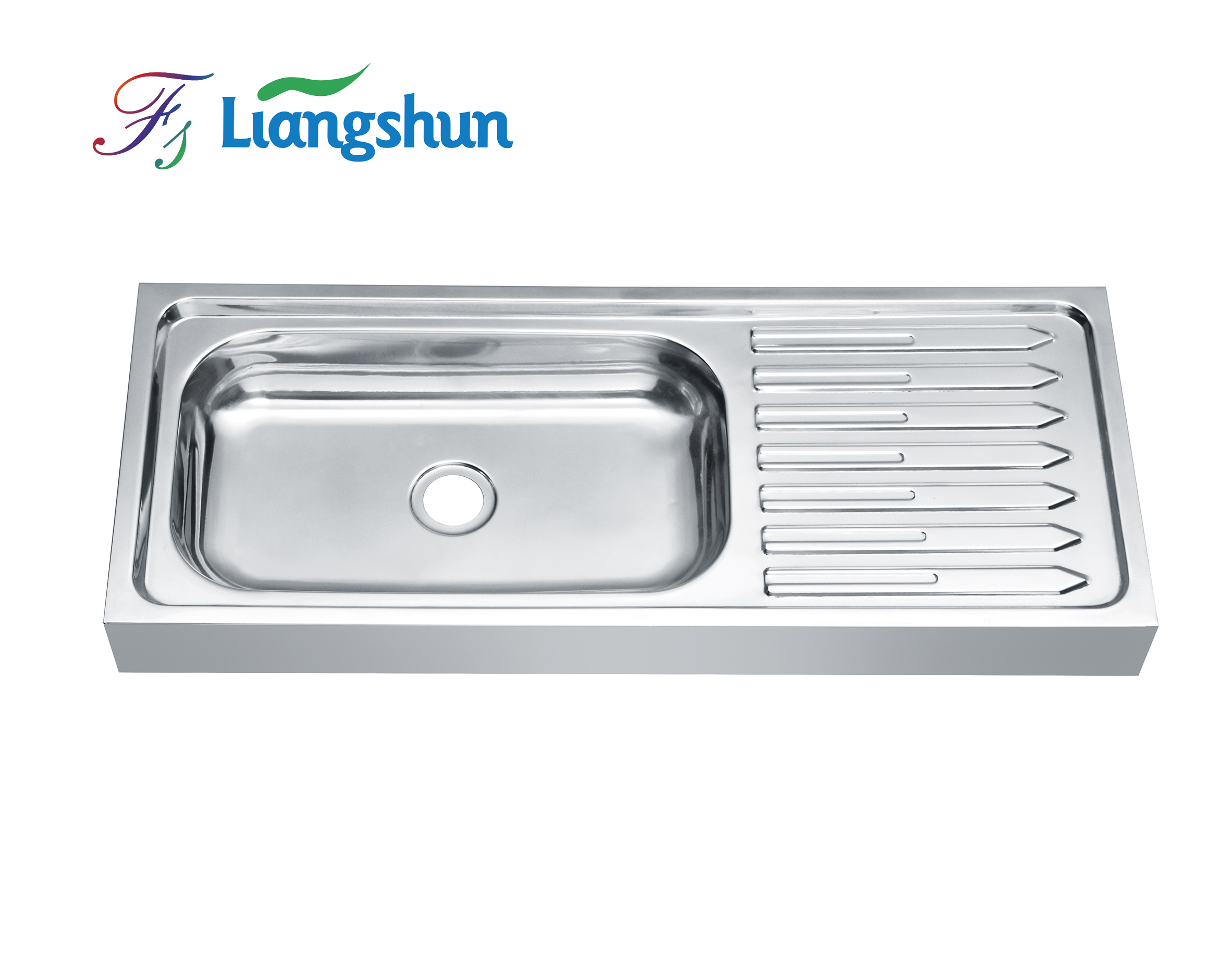 LS-7029 តម្លៃរោងចក្រ Stainless Steel Single Bowl Kitchen Basin With Plate Kitchen Sink evier de cuisine